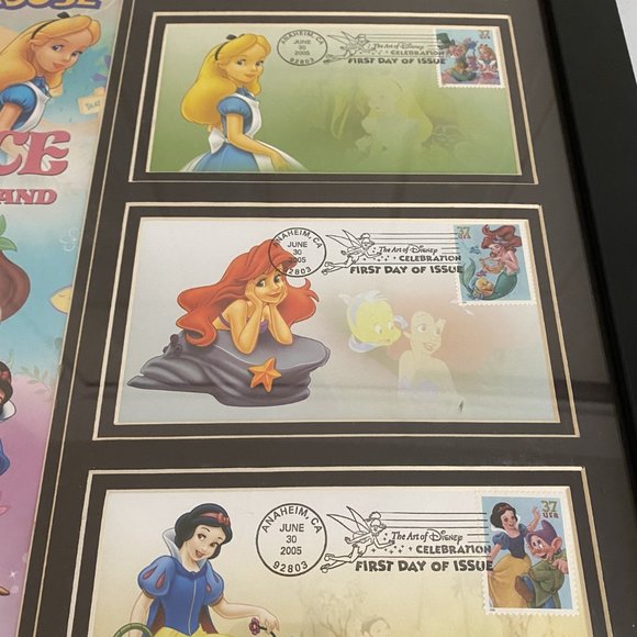 Disney Framed Art Limited Edition Mickey Mouse Alice Snow White Little Mermaid - Picture 3 of 7